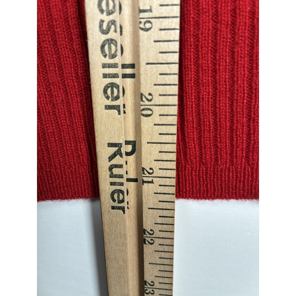 J.Crew S 100% Cashmere Turtleneck Sweater NWT Red Roll Neck BM264 Quiet Luxury - Picture 9 of 10